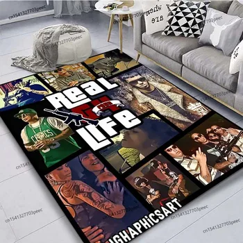Бесплатный ковер в стиле хип-хоп от рэпера Ануэля АА, мягкий коврик для спальни, гостиной, кровати, дивана, Модное украшение, офисный коврик, реквизит для фотосъемки 1
