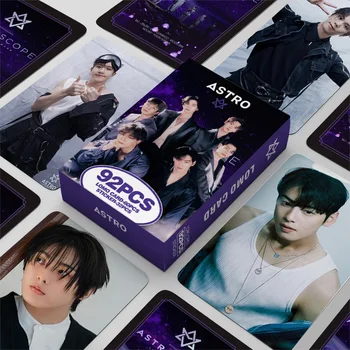 92 шт./компл. Kpop Idol ASTRO Lomo Cards 2023 Фотокарточка Лазерная Открытка для Коллекции Фанатов