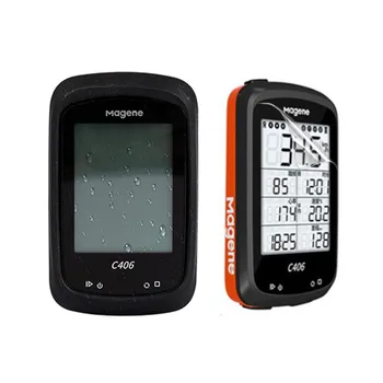 Силиконовый чехол с мягкими краями Защитный чехол Защитная пленка для экрана Magene C406 Pro/Lite Велоспорт GPS Велосипедный компьютер кожа