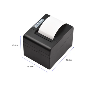 Термальный Чековый Принтер 80 мм Настольная Прямая Термопечать USB-Соединение Высокой Скорости 300 мм/с с Поддержкой Автоматического Резака ESC/POS 1
