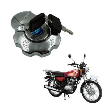 Комплект замков крышки топливного бака мотоцикла для Honda CG125 CG 125 Замена запасных частей Алюминиевый Топливный бак для газа
