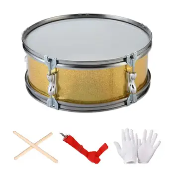 13-дюймовый Малый барабан, Портативное обучение музыке с барабанными палочками, Легкие Музыкальные инструменты для детей, подарки для начинающих подростков. 3
