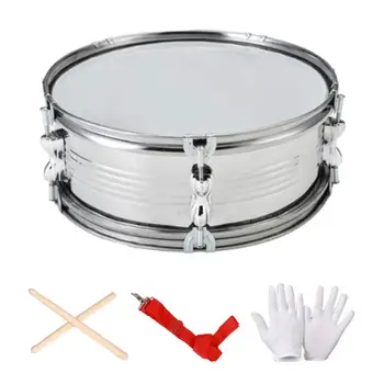 13-дюймовый Малый барабан, Портативное обучение музыке с барабанными палочками, Легкие Музыкальные инструменты для детей, подарки для начинающих подростков. 4