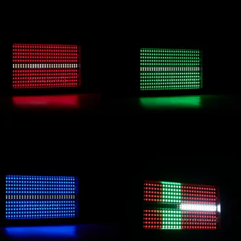 60W Mni LED Strobe RGB 3в1 8 Секций + Белый 8000K 4 секции DMX Супер Яркий Dj Wash Bar Strobe Stage Lighting Effects 4