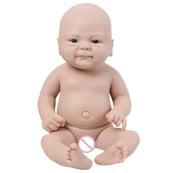 14-дюймовые Силиконовые куклы-Реборн для всего тела, Неокрашенные Незаконченные Реалистичные куклы, Реалистичные Новорожденные, Набор пустых игрушек 