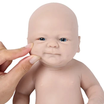 14-дюймовые Силиконовые куклы-Реборн для всего тела, Неокрашенные Незаконченные Реалистичные куклы, Реалистичные Новорожденные, Набор пустых игрушек 