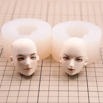 3D Лицевая Форма Глиняная Голова Sculpey Man Формы Для Лица Силиконовая Кукла Форма Для Лица Фондант Аксессуары DIY Инструменты Для Выпечки Конфет