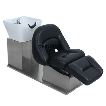 Японский Электрический шампунь, Подъемное вращающееся кресло для мытья и ухода за парикмахерской, Встроенная Смывная кровать