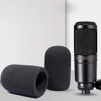 Пенопластовый чехол для ветрового стекла микрофона, уменьшающий ветер и нежелательные шумы для AT2020 AT2035 Губчатый фильтр для микрофона с чистым звуком