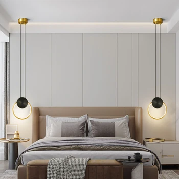Современный латунный подвесной светильник APRIL, светодиодные 3 цвета, Медные подвесные светильники, Классический Креативный декор для прихожей, гостиной, спальни 3