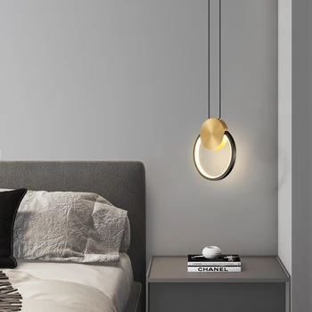 Современный латунный подвесной светильник APRIL, светодиодные 3 цвета, Медные подвесные светильники, Классический Креативный декор для прихожей, гостиной, спальни 4