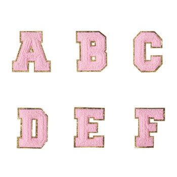 Вышитые Буквы На нашивке, нашивки с алфавитом, Аппликация для сумок для детской одежды, Название для шитья, Логотип, Нашивка для значка Diy