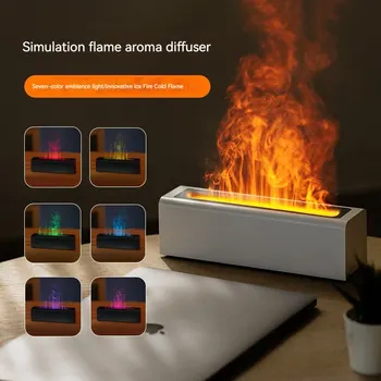 Красочный имитирующий Пламя диффузор USB-подключаемый ароматизатор для офиса и дома с пламенем для увлажнения воздуха Диффузор