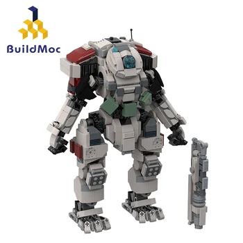 BuildMoc Titanfall 2 Scorch Titan Робот Строительные Блоки Набор Боевые Меха Солдаты Кирпичи Игра DIY Игрушка Для Детей Подарок На День Рождения