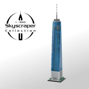 MOC-159549 One World Trade Center Масштаб 1: 800 от SPBrix, 3153 шт., набор строительных блоков, модель