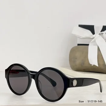 Круглая тарелка роскошного бренда с полным ощущением трехмерности, линзы высокой четкости, модный дизайн, солнцезащитные очки