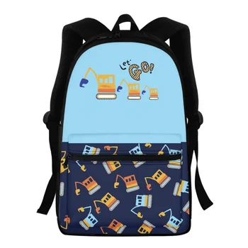 FORUDESIGNS Рюкзаки в милом стиле Дорожные школьные сумки на молнии Водонепроницаемые мультяшные сумки с графической печатью Студенческий рюкзак