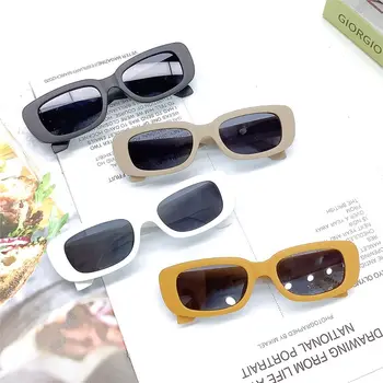 Модные Очки с защитой от ультрафиолета 400 для девочек и мальчиков, Прямоугольные Детские Солнцезащитные Очки, Детские Солнцезащитные очки