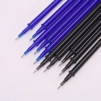 100шт Стираемых ручек для заправки 0,5 мм Синими/черными чернилами Ручки для письма Подарок для студентов Канцелярские принадлежности 2