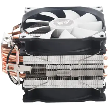 SNOWMAN M-T6 4PIN CPU Cooler Master 6 Двойных вентиляторов с тепловой трубкой 12 см Охлаждающий вентилятор LGA775 1151 115X 1366 Поддержка Intel AMD