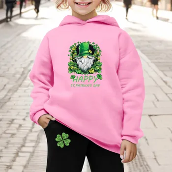 Детская толстовка с капюшоном и спортивные штаны, пуловер Irish Festival, комплект с капюшоном, спортивный костюм, одежда из 2 предметов 0