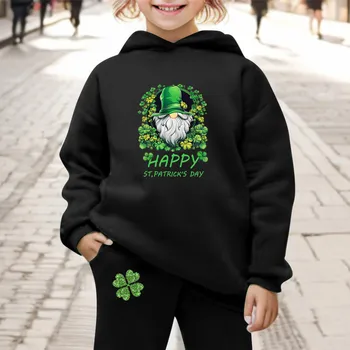 Детская толстовка с капюшоном и спортивные штаны, пуловер Irish Festival, комплект с капюшоном, спортивный костюм, одежда из 2 предметов 1