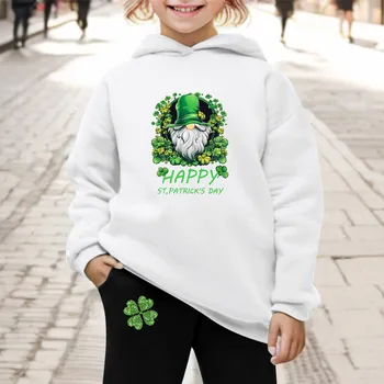 Детская толстовка с капюшоном и спортивные штаны, пуловер Irish Festival, комплект с капюшоном, спортивный костюм, одежда из 2 предметов 3