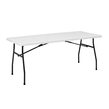 Стол для кемпинга, раскладывающийся пополам, 6-футовый стол премиум-класса из белого гранита 