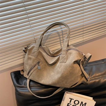 Мягкие универсальные нейлоновые сумки на плечо с прочной застежкой-молнией 2024 Горячие продажи женских сумок, однотонных модных женских сумок большой емкости