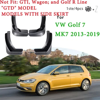Для Volkswagen VW Golf 7 Mk7 VII 5G 2013 2014 2015 - 2017 2018 2019 Автомобильные Брызговики Брызговики Аксессуары для крыльев