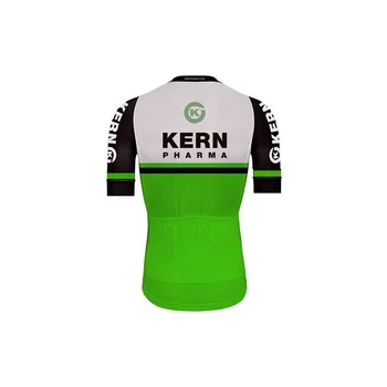 Мужская велосипедная майка KERN PHARMA TEAM 2020, велосипедная одежда с коротким рукавом и шортами-нагрудниками Ropa Ciclismo 1