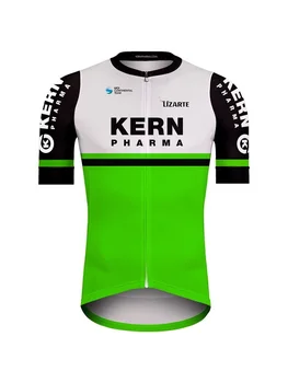 Мужская велосипедная майка KERN PHARMA TEAM 2020, велосипедная одежда с коротким рукавом и шортами-нагрудниками Ropa Ciclismo 2