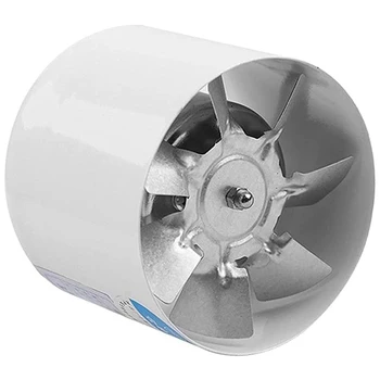 2X 4-дюймовый встроенный канальный вентилятор Вентилятор с металлической трубой Вытяжной вентилятор Мини-вытяжка Настенный вентилятор для ванной комнаты и туалета
