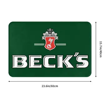 НОВЫЙ Коврик Для пола с Логотипом BECK'S Beer BECKS, Домашний Креативный Коврик, Супер Мягкий Впитывающий Коврик Для Двери В Ванную, Входной Коврик 1