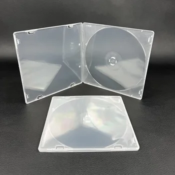 Портативный Ультратонкий стандартный футляр для DVD толщиной 5 см, Прозрачная упаковка для компакт-дисков, Портативный ящик для хранения компакт-дисков, цельный футляр для дисков, футляр для компакт-дисков