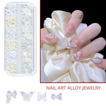 Дизайн ногтей в штучной упаковке, 3D-ногти с бриллиантами особой формы, Хрустальные стразы, Сверкающие стеклянные камни, Украшения для маникюра, Аксессуары для ногтей. 0