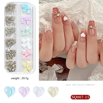Дизайн ногтей в штучной упаковке, 3D-ногти с бриллиантами особой формы, Хрустальные стразы, Сверкающие стеклянные камни, Украшения для маникюра, Аксессуары для ногтей. 4