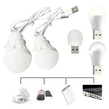 USB Портативная Светодиодная лампа Светодиодная лампа 5V 3W Книжные Фонари Энергосберегающая Аварийная Лампа Наружный Кемпинговый светильник Лампа для чтения в помещении