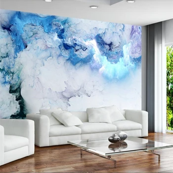 Индивидуальные обои, скандинавский минимализм, абстрактная цветная фреска с облаками, Гостиная, спальня, фон, украшение стен, картина behang 1