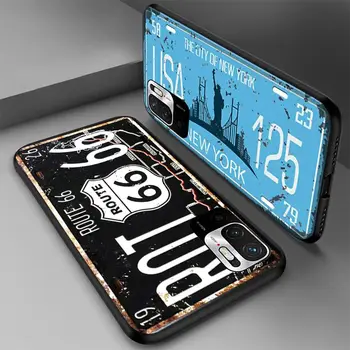 Номерной Знак Нью-Йорка Черный Чехол Для Телефона Xiaomi Redmi Note 10S 11S 11T 11E Pro Plus 12 11 10 9 9S 8 8T 7 5 Silicone Co 1