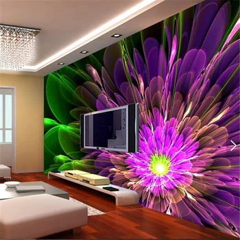beibehang Великолепные спецэффекты, декоративный фон для телевизора, абстрактный цветок, обои для стен 3 d, papel de parede