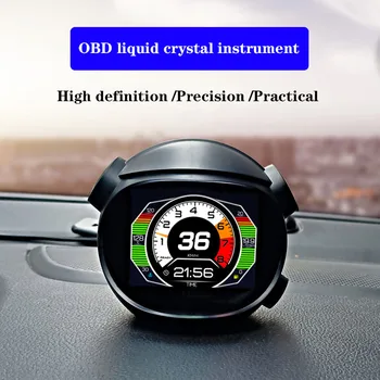 K10 Автомобильный OBD2 Головной Дисплей GPS Модификация HUD Общая Скорость Турбины Измеритель Температуры Воды Тахометр Автомобильная Электроника 2