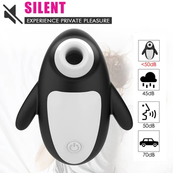 Вибратор для клитора Penguin, вакуумный стимулятор для сосания клитора, фаллоимитатор, секс-игрушки для женщин, подходит для взрослых 18 5
