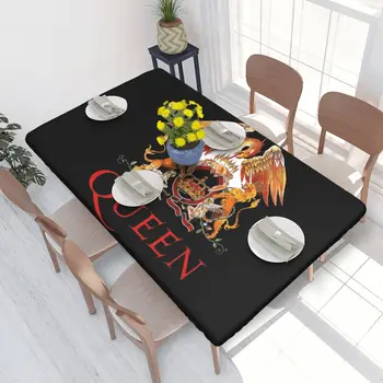 Прямоугольная Маслостойкая скатерть для стола Freddie Mercury, 4 футовая скатерть для ужина