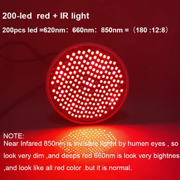2023 620nm 660nm 850nm Красный светодиодный светильник для выращивания растений Антивозрастная Глубокая Лампочка ИК Инфракрасный Фототерапевт для Боли в Коже Тела c1 3