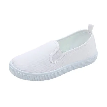 2023 Мужская и женская студенческая детская обувь на резиновой подошве из холщовой ткани, безопасные и удобные весенние и осенние кроссовки