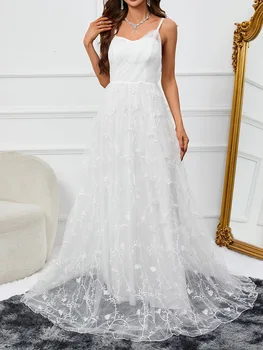 Свадебное платье с украшением в виде кристаллов, платье для выпускного вечера, свадебные платья из крепа русалки