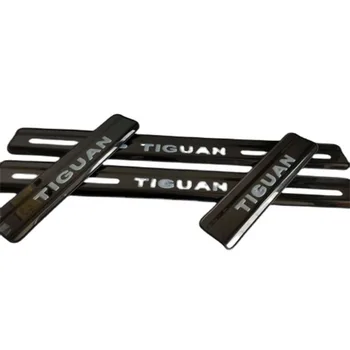 для Tiguan 2012-2018 нержавеющая накладка на порог защита накладок на пороги отделка педали автомобильные аксессуары для укладки 4 шт./компл.