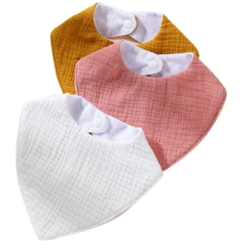 3 шт. Практичные и легко моющиеся нагрудники, ткань для отрыжки, чтобы вашему ребенку было комфортно и сухо