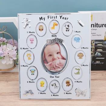 Фоторамка для новорожденных Рамка на память Настенный настольный фото-дисплей для спальни Гостиной домашнего офиса